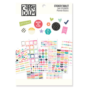 A5 Planner Basics Sticker Tablet