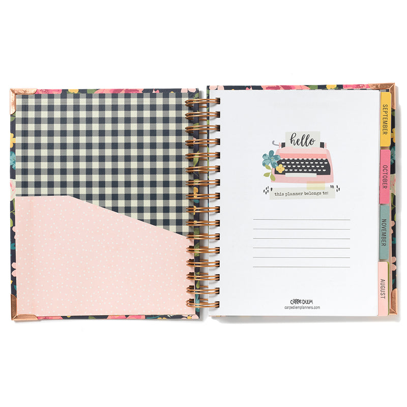 2018-2019 Hello 17 Month Weekly Spiral Planner