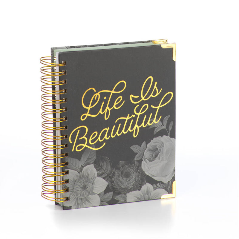 2018-2019 Beautiful 17 Month Weekly Spiral Planner
