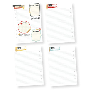 A5 Say Cheese Monthly Planner Inserts Box Set