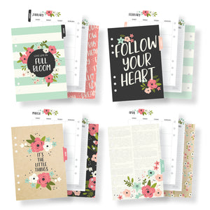 A5 Cream Blossom Planner Boxed Set