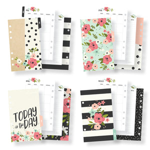 Black Blossom Personal Planner Boxed Set