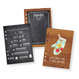 A5 Recipe Planner Inserts Set