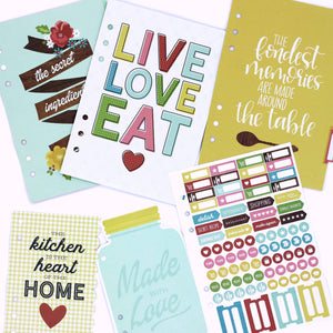 A5 Recipe Planner Inserts Set